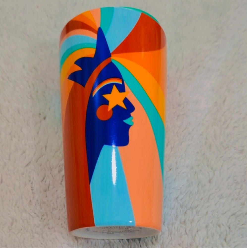Starbucks Colorful Abstract Mug - Orange, Blue, Teal